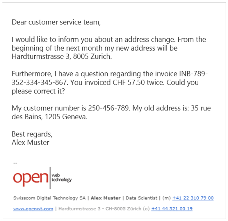 Original Email